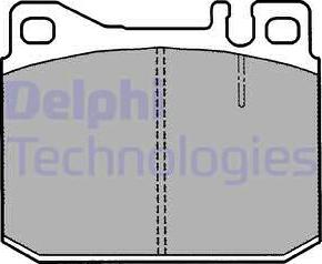 Delphi LP1208 - Комплект спирачно феродо, дискови спирачки vvparts.bg