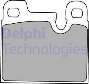 Delphi LP1230 - Комплект спирачно феродо, дискови спирачки vvparts.bg