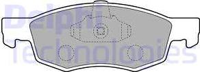 Delphi LP1796 - Комплект спирачно феродо, дискови спирачки vvparts.bg