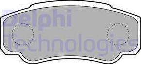 Delphi LP1790 - Комплект спирачно феродо, дискови спирачки vvparts.bg