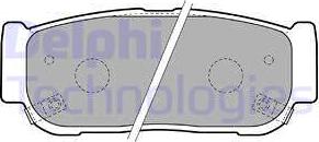 Delphi LP1797 - Комплект спирачно феродо, дискови спирачки vvparts.bg