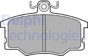 Delphi LP179 - Комплект спирачно феродо, дискови спирачки vvparts.bg