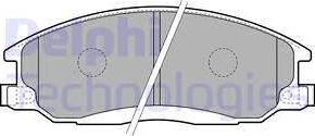 Delphi LP1743 - Комплект спирачно феродо, дискови спирачки vvparts.bg