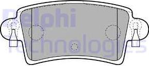 Delphi LP1747 - Комплект спирачно феродо, дискови спирачки vvparts.bg