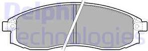 Delphi LP1759 - Комплект спирачно феродо, дискови спирачки vvparts.bg