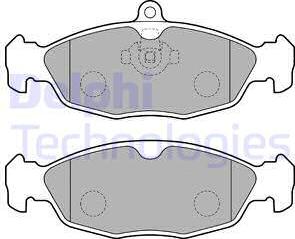 Delphi LP1755 - Комплект спирачно феродо, дискови спирачки vvparts.bg