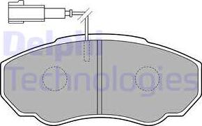 Delphi LP1750 - Комплект спирачно феродо, дискови спирачки vvparts.bg