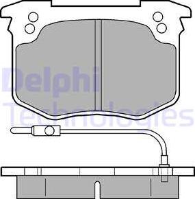 Delphi LP175 - Комплект спирачно феродо, дискови спирачки vvparts.bg