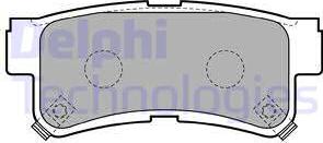 Delphi LP1765 - Комплект спирачно феродо, дискови спирачки vvparts.bg