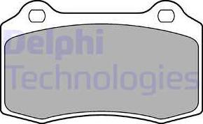 Delphi LP1700-18B1 - Комплект спирачно феродо, дискови спирачки vvparts.bg