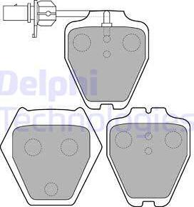 Delphi LP1703 - Комплект спирачно феродо, дискови спирачки vvparts.bg