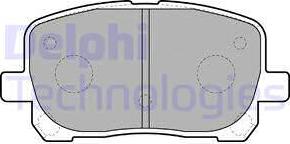 Delphi LP1711 - Комплект спирачно феродо, дискови спирачки vvparts.bg