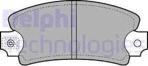 Delphi LP171 - Комплект спирачно феродо, дискови спирачки vvparts.bg