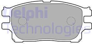 Delphi LP1784 - Комплект спирачно феродо, дискови спирачки vvparts.bg