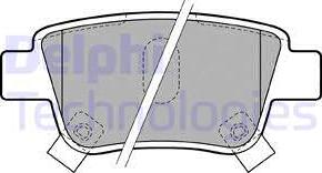 Delphi LP1785 - Комплект спирачно феродо, дискови спирачки vvparts.bg