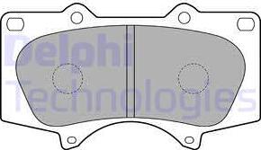 Delphi LP1782 - Комплект спирачно феродо, дискови спирачки vvparts.bg