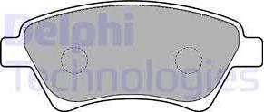 Delphi LP1730 - Комплект спирачно феродо, дискови спирачки vvparts.bg