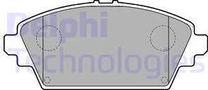Delphi LP1732 - Комплект спирачно феродо, дискови спирачки vvparts.bg