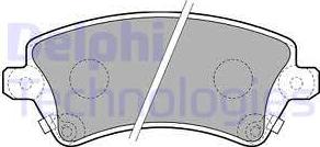 Delphi LP1737 - Комплект спирачно феродо, дискови спирачки vvparts.bg