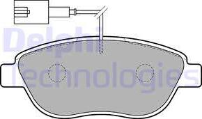 Delphi LP1721 - Комплект спирачно феродо, дискови спирачки vvparts.bg