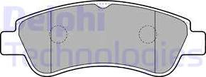Delphi LP1727 - Комплект спирачно феродо, дискови спирачки vvparts.bg