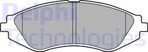 Delphi LP1779 - Комплект спирачно феродо, дискови спирачки vvparts.bg