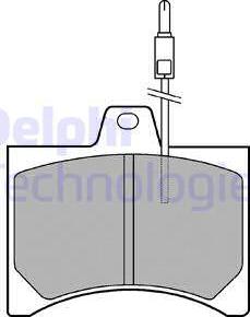 Delphi LP177 - Комплект спирачно феродо, дискови спирачки vvparts.bg