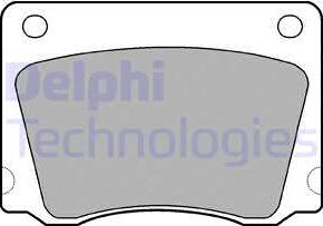 Delphi LP17 - Комплект спирачно феродо, дискови спирачки vvparts.bg