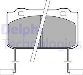 Delphi LP899 - Комплект спирачно феродо, дискови спирачки vvparts.bg