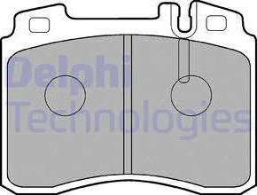 Delphi LP844 - Комплект спирачно феродо, дискови спирачки vvparts.bg