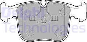 Delphi LP845 - Комплект спирачно феродо, дискови спирачки vvparts.bg