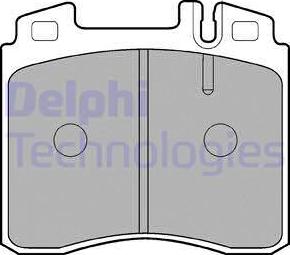 Delphi LP842 - Комплект спирачно феродо, дискови спирачки vvparts.bg