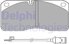 Delphi LP859 - Комплект спирачно феродо, дискови спирачки vvparts.bg