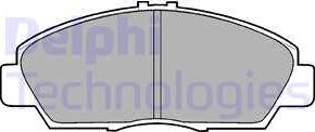 Delphi LP869 - Комплект спирачно феродо, дискови спирачки vvparts.bg