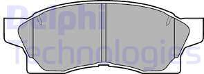Delphi LP867 - Комплект спирачно феродо, дискови спирачки vvparts.bg