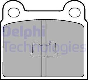 Delphi LP86 - Комплект спирачно феродо, дискови спирачки vvparts.bg