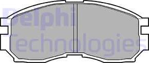 Delphi LP803 - Комплект спирачно феродо, дискови спирачки vvparts.bg