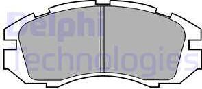 Delphi LP813 - Комплект спирачно феродо, дискови спирачки vvparts.bg