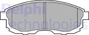Delphi LP812 - Комплект спирачно феродо, дискови спирачки vvparts.bg