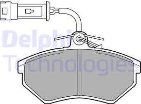 Delphi LP884 - Комплект спирачно феродо, дискови спирачки vvparts.bg