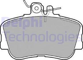 Delphi LP881 - Комплект спирачно феродо, дискови спирачки vvparts.bg