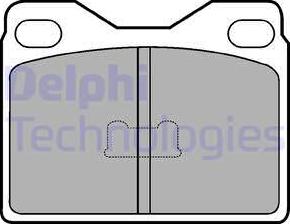 Delphi LP88 - Комплект спирачно феродо, дискови спирачки vvparts.bg
