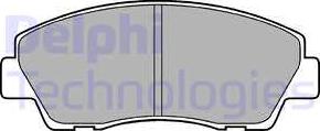 Delphi LP870 - Комплект спирачно феродо, дискови спирачки vvparts.bg