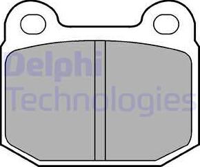 Delphi LP87 - Комплект спирачно феродо, дискови спирачки vvparts.bg