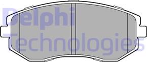 Delphi LP3459 - Комплект спирачно феродо, дискови спирачки vvparts.bg