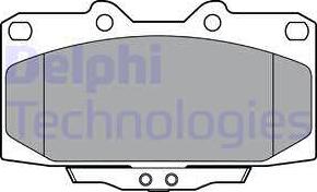 Delphi LP3409 - Комплект спирачно феродо, дискови спирачки vvparts.bg