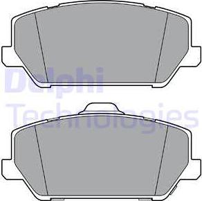 Delphi LP3400 - Комплект спирачно феродо, дискови спирачки vvparts.bg