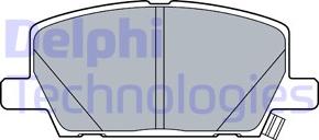 Delphi LP3482 - Комплект спирачно феродо, дискови спирачки vvparts.bg