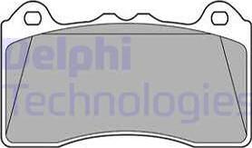 Delphi LP3436 - Комплект спирачно феродо, дискови спирачки vvparts.bg