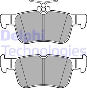 Delphi LP3590 - Комплект спирачно феродо, дискови спирачки vvparts.bg